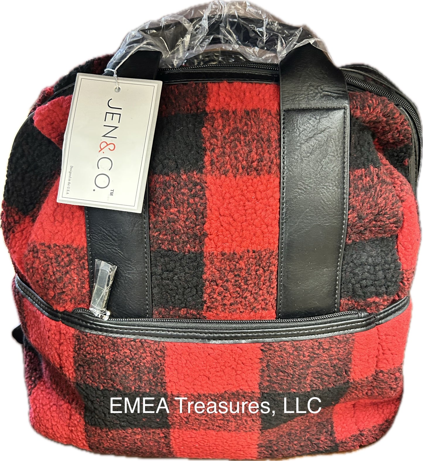 BP: Sherpa Backpack with Guitar Strap - Red/Black