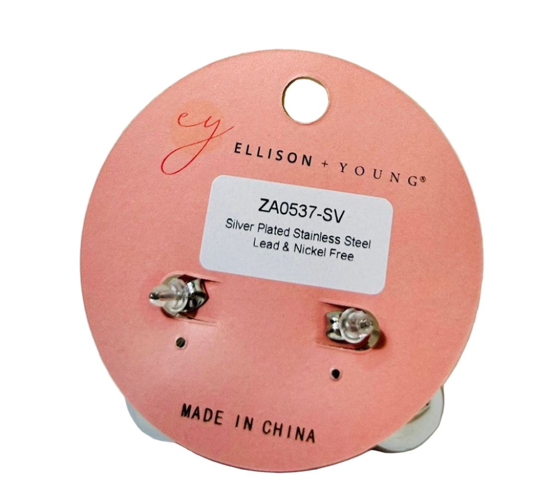 J: Statement Hollow Teardrop Stud Earrings