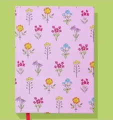 ST: Pink Wildflowers Hardcover Notebook
