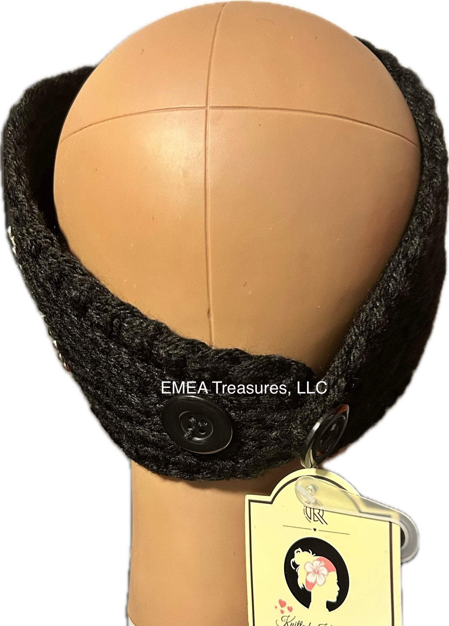 Accessories - Fashion Fall/Winter Flag Headwrap - Black
