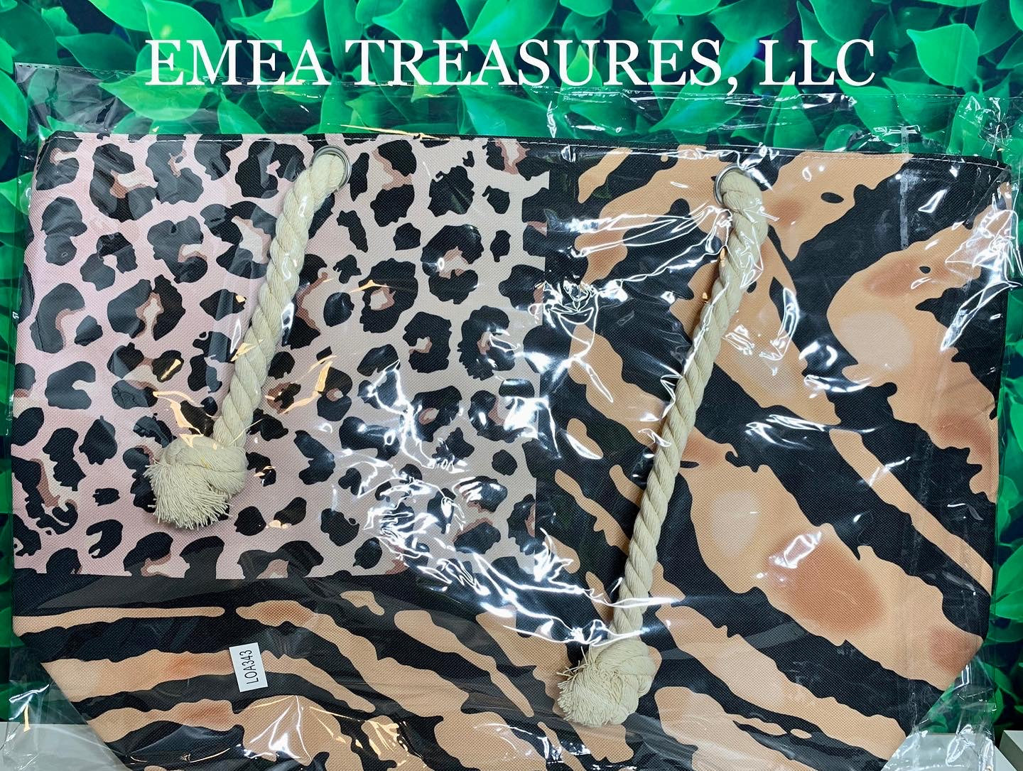 TB - Beach Bag - Leopard/Tiger Print