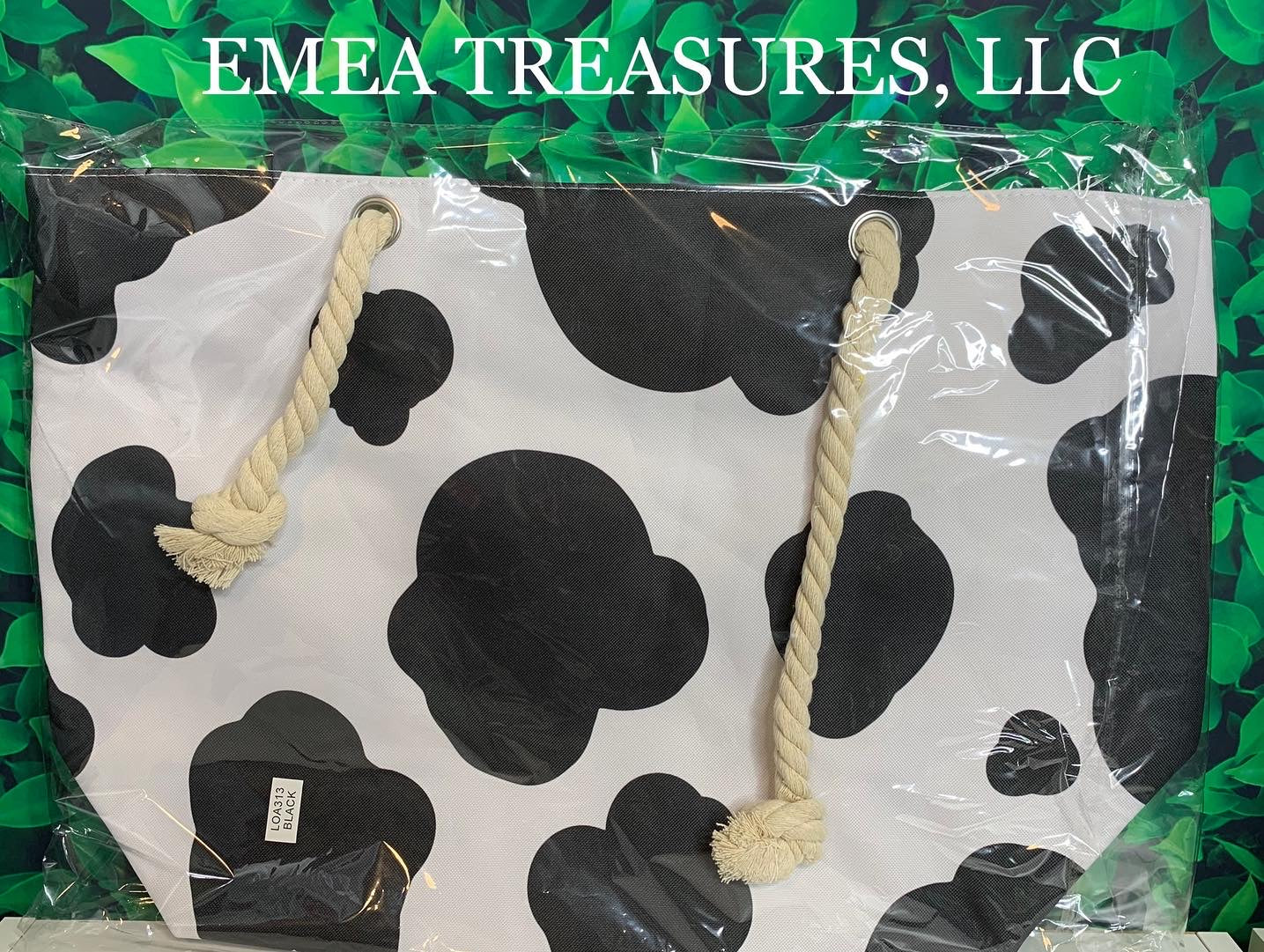 TB - Beach Bag - Cow Print