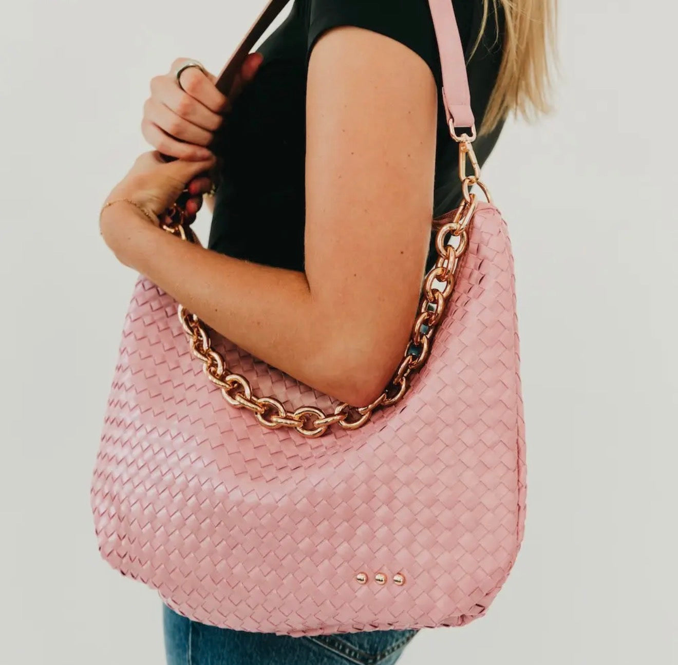 HB: Sienna Slouchy Woven Shoulder Bag