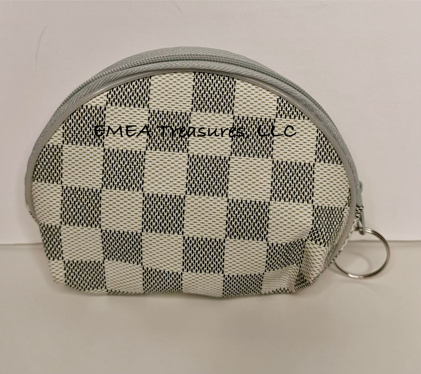 W: Fashion Checkered Pattern Small Coin Purse
