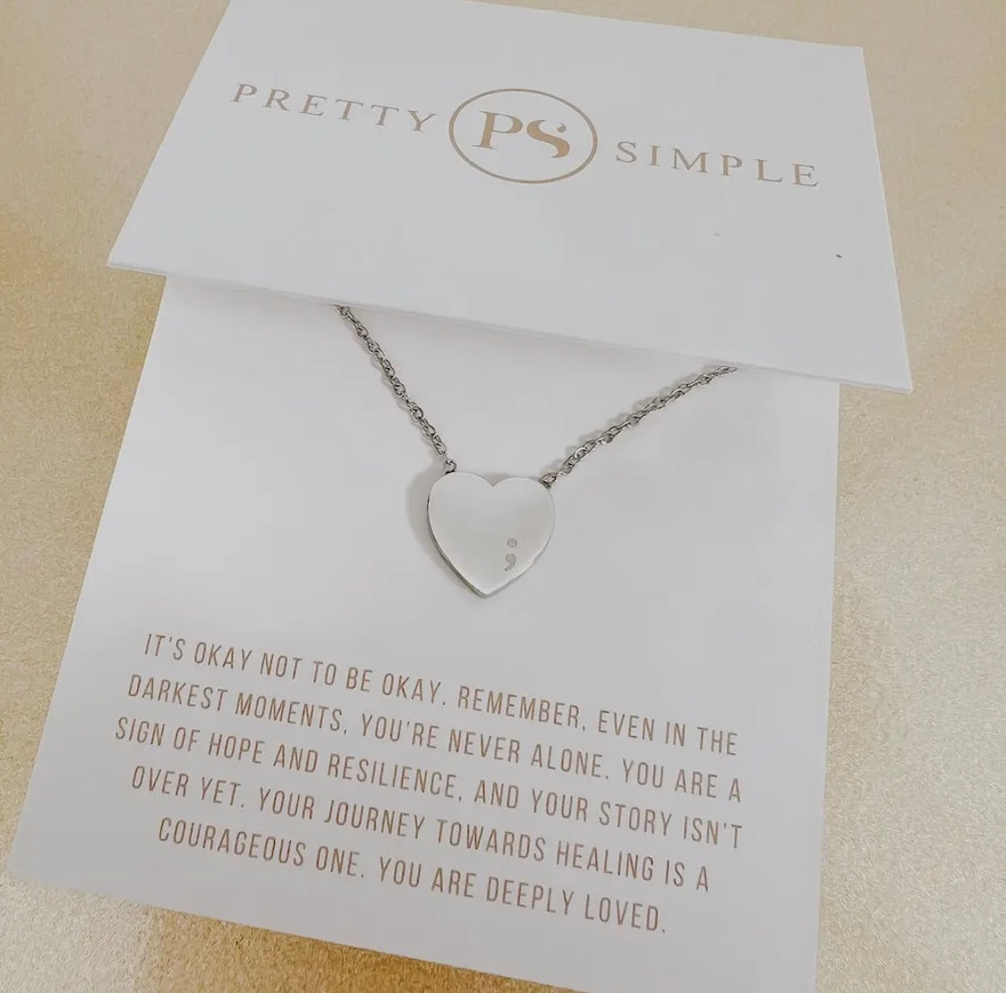 J: Sweet Heart Gift Necklace
