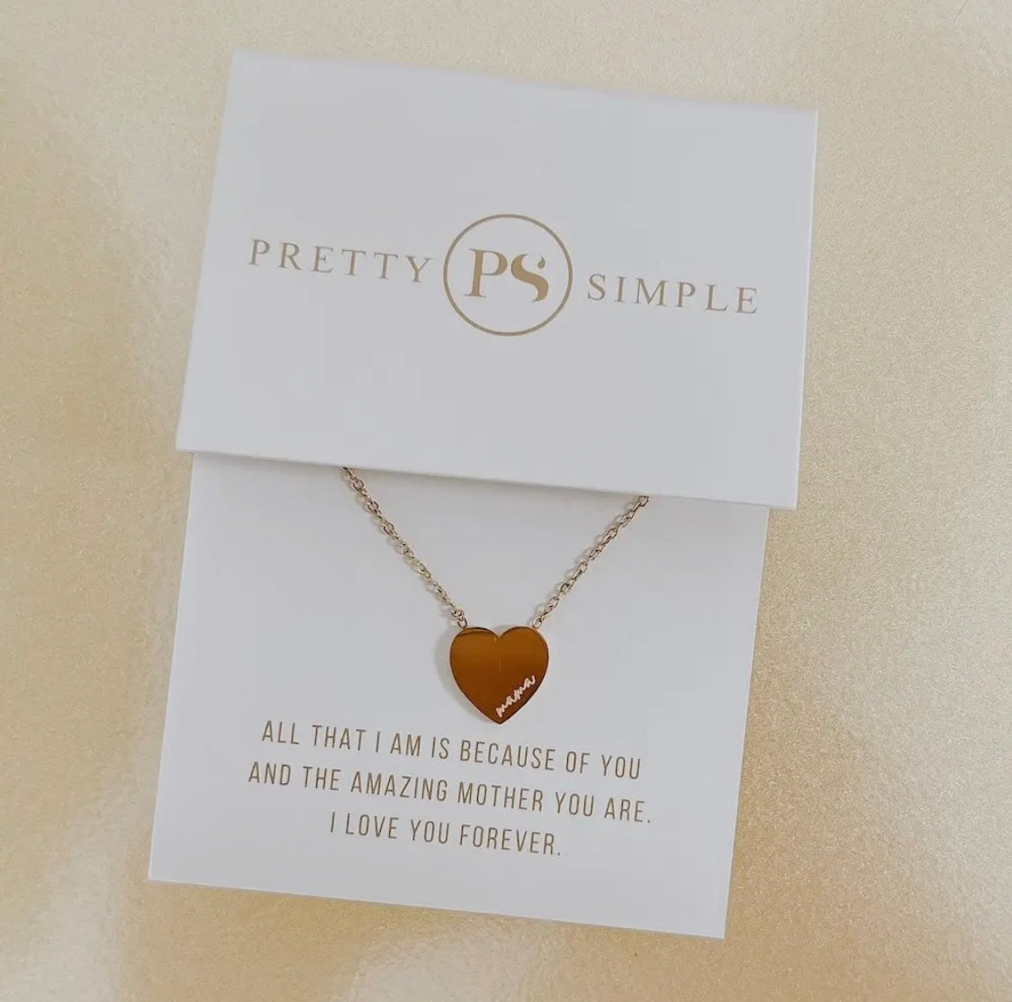 J: Sweet Heart Gift Necklace
