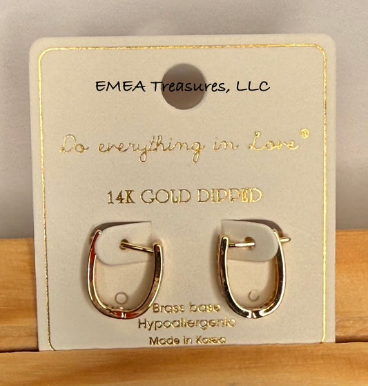 J: Fashion Geometric Pincatch Earrings