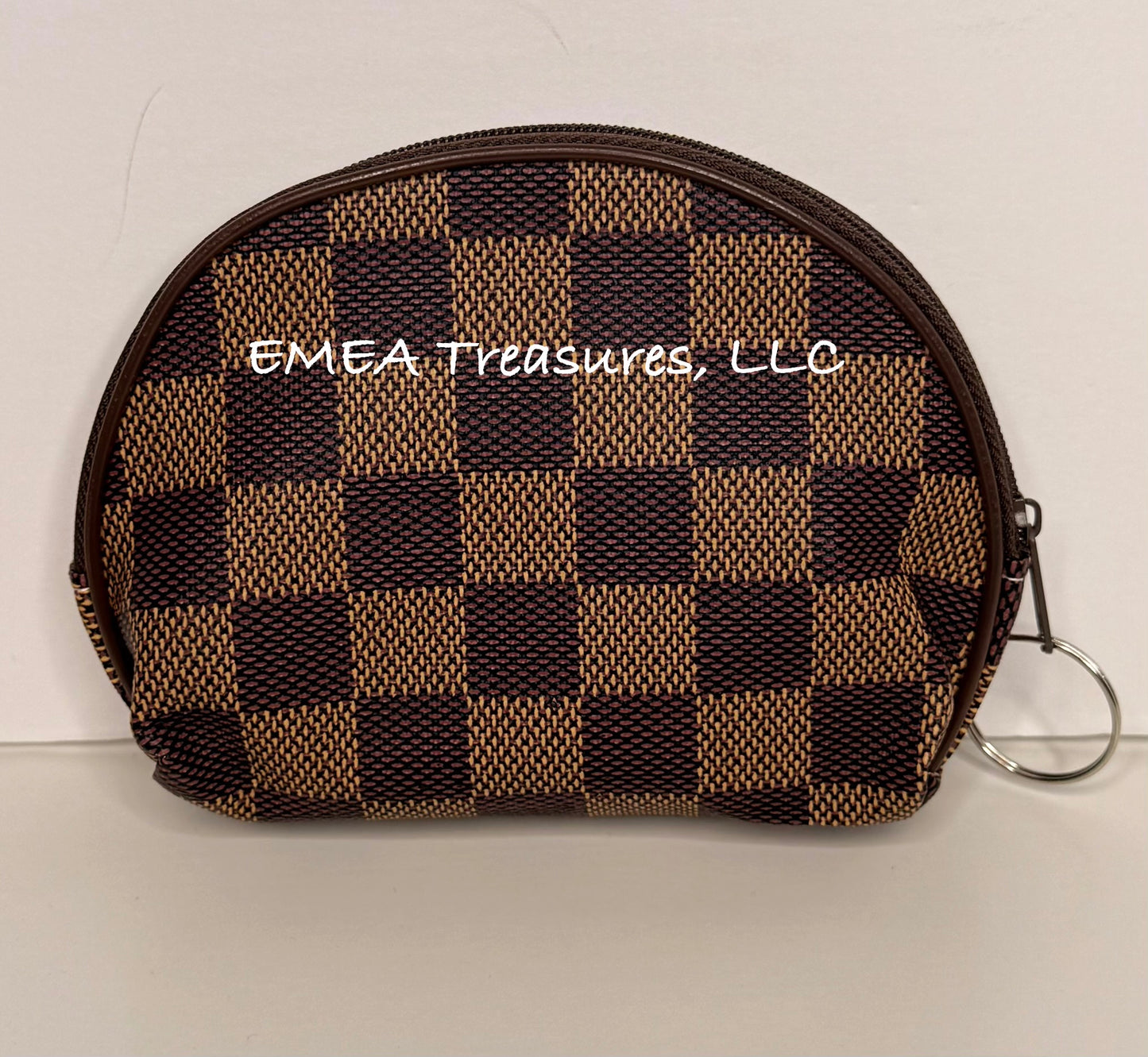 W: Fashion Checkered Pattern Small Coin Purse