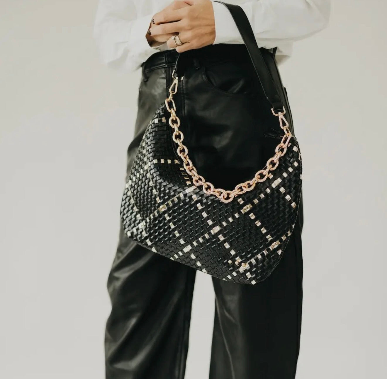 HB: Sienna Slouchy Woven Shoulder Bag
