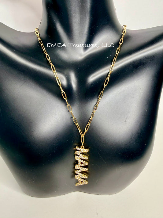 J: Mama Drop Pendant Necklace