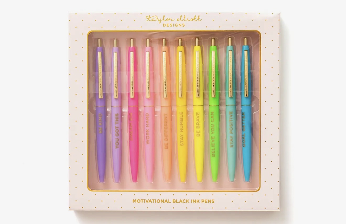 ST: Set of 10 Motivational Pen Set