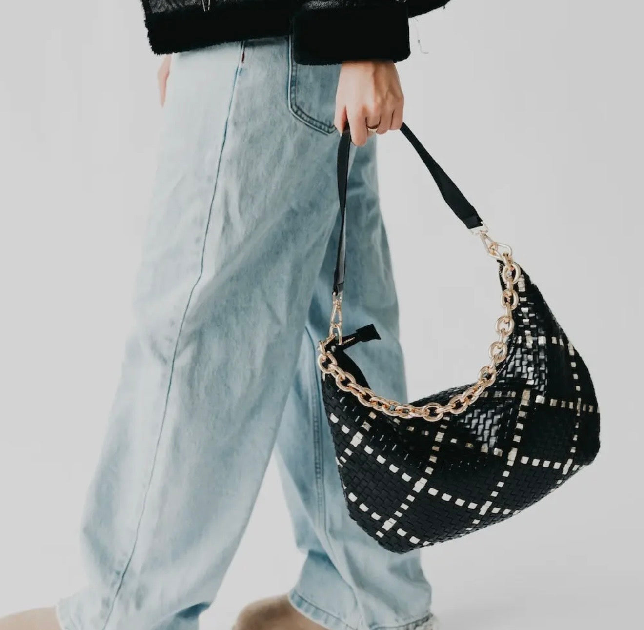 HB: Sienna Slouchy Woven Shoulder Bag