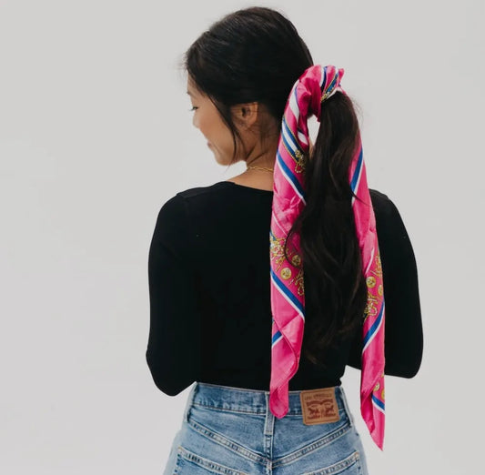S: Napa Valley Hair Scarf - Pink