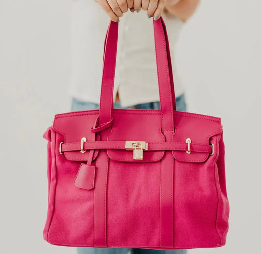 HB: Cadence Canvas and Vegan Leather Tote