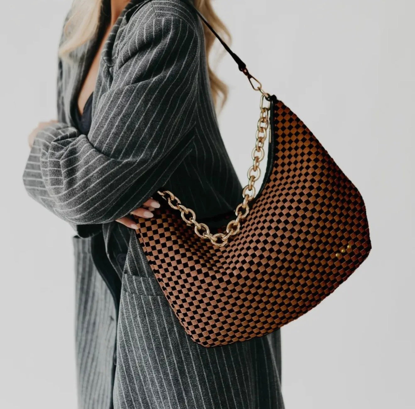 HB: Sienna Slouchy Woven Shoulder Bag