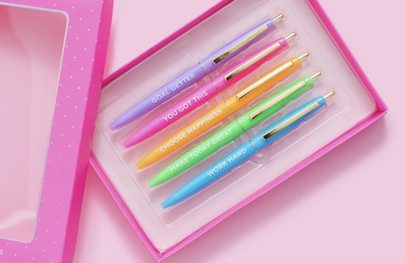 ST: 5 Piece Motivational Pen Set