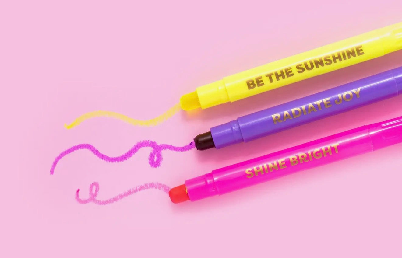 ST: Wax Highlighter 3 Piece Set Motivational