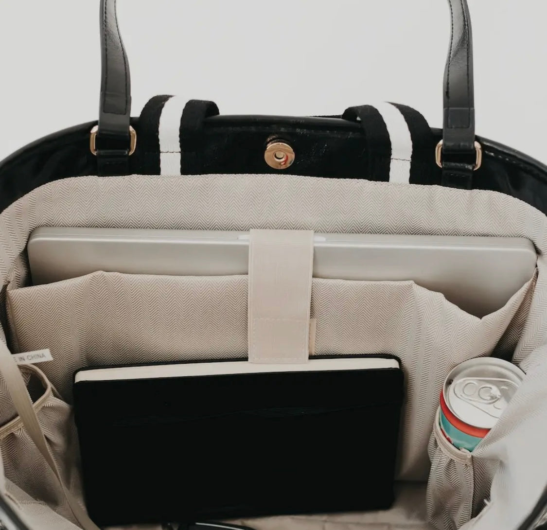 HB: Woven Tiffany Organizer Tote Bag