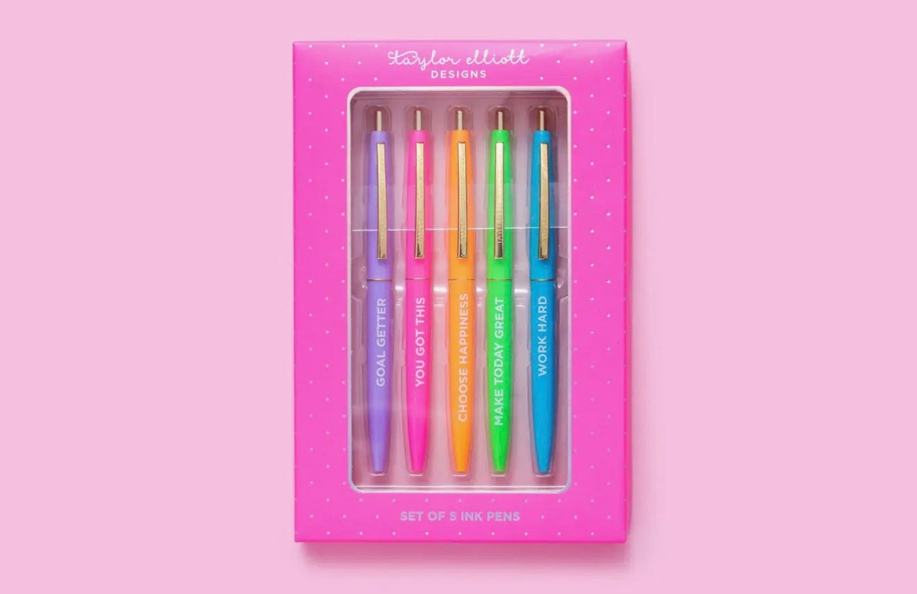 ST: 5 Piece Motivational Pen Set
