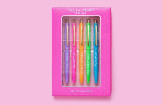 ST: 5 Piece Motivational Pen Set
