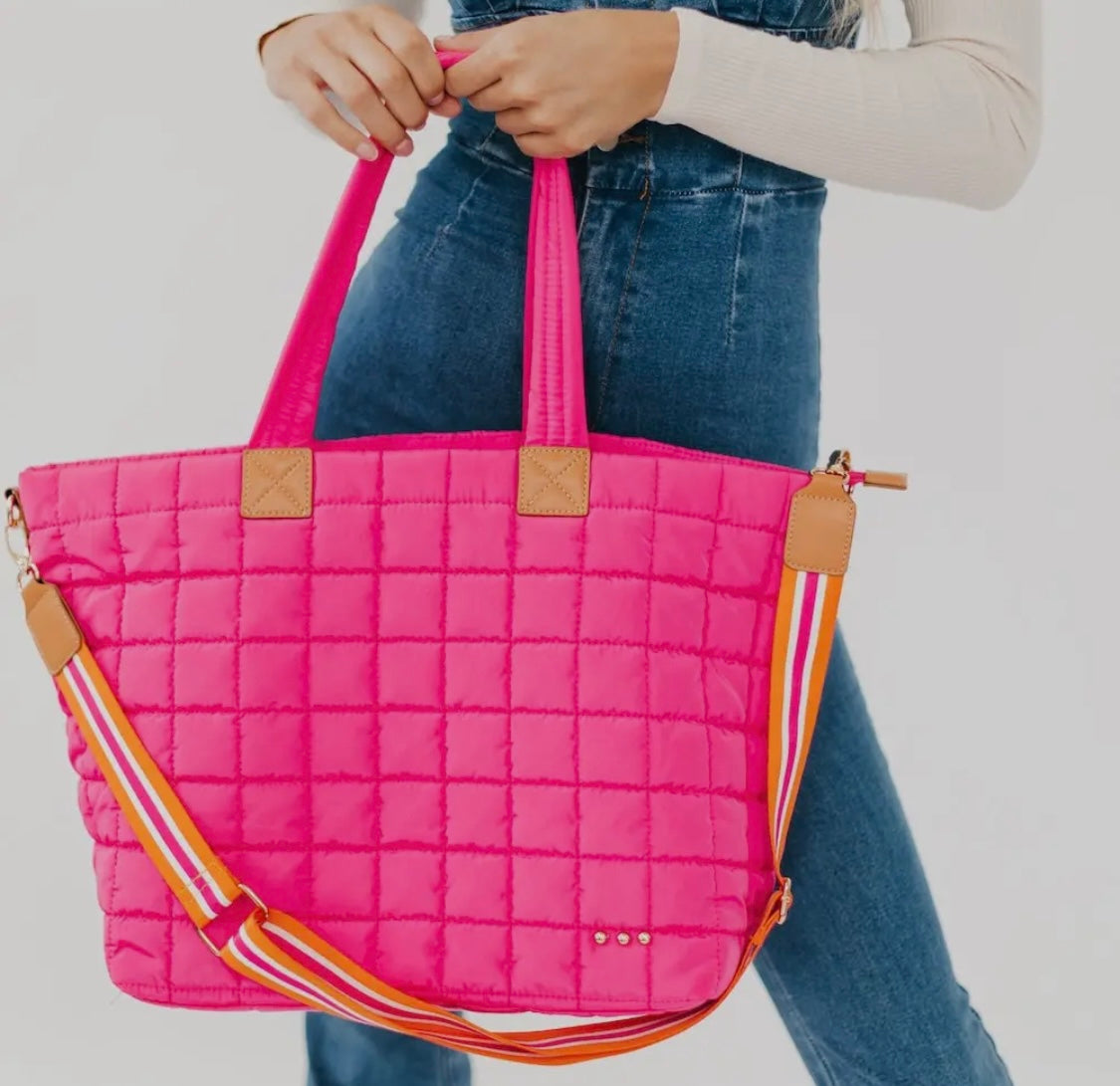 T: Day Dreamer Quilted Tote Bag