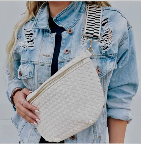 HB: Westlyn Woven Bum Bag - Cream