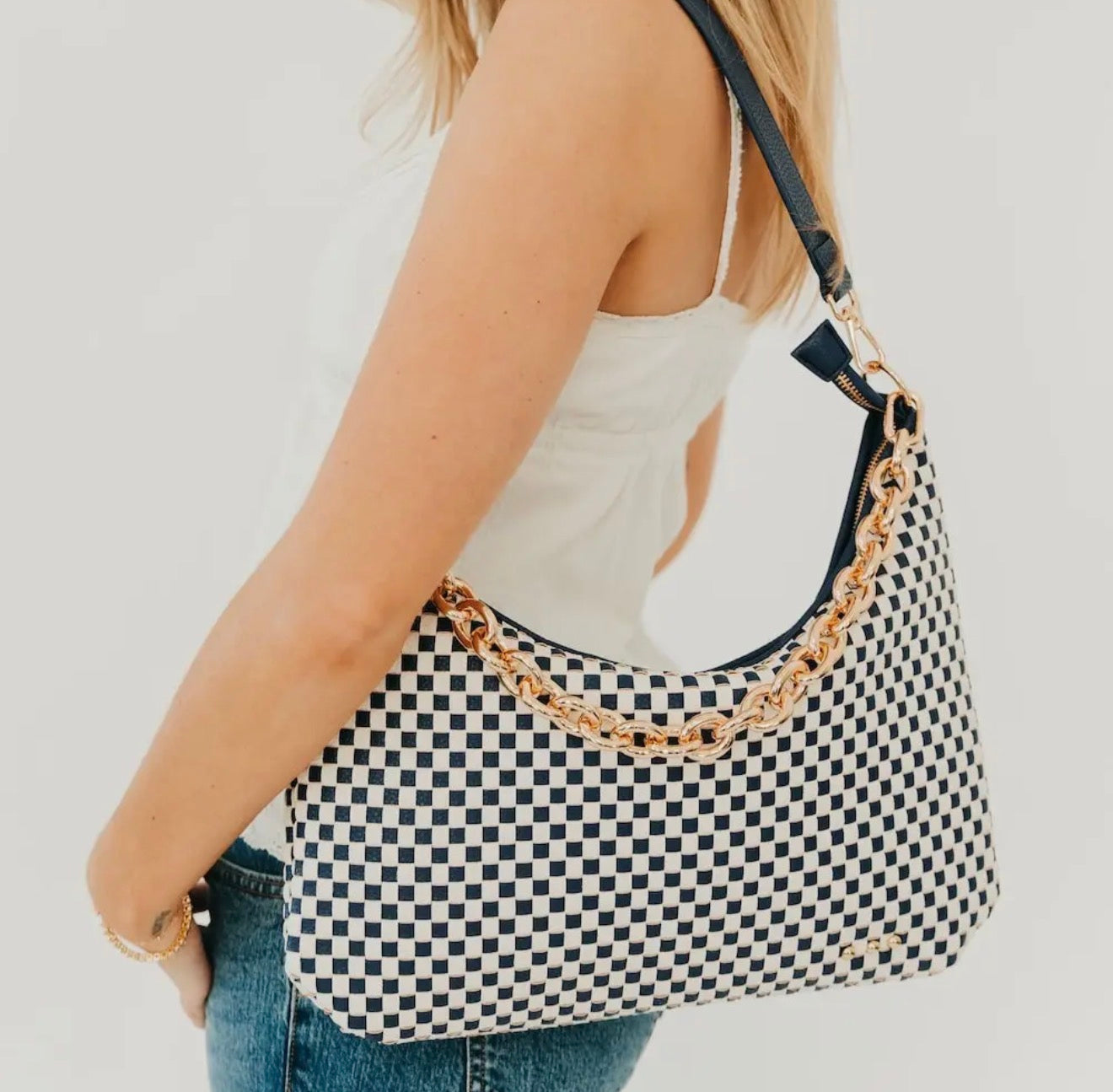 HB: Sienna Slouchy Woven Shoulder Bag