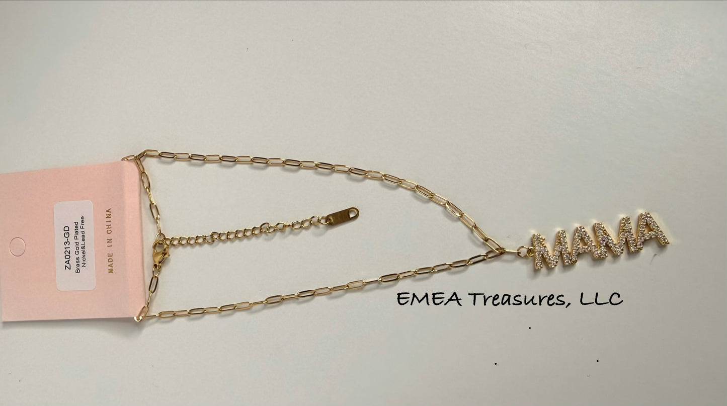 J: Mama Drop Pendant Necklace