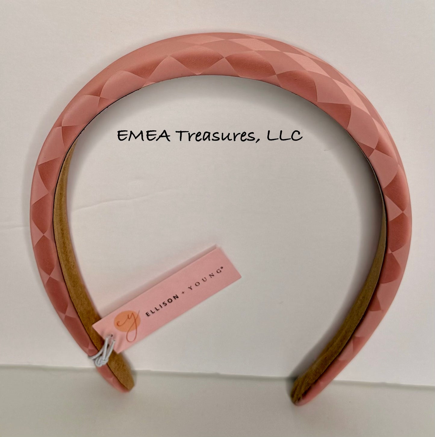 Hair Accessories - Checkered Headband - Pink