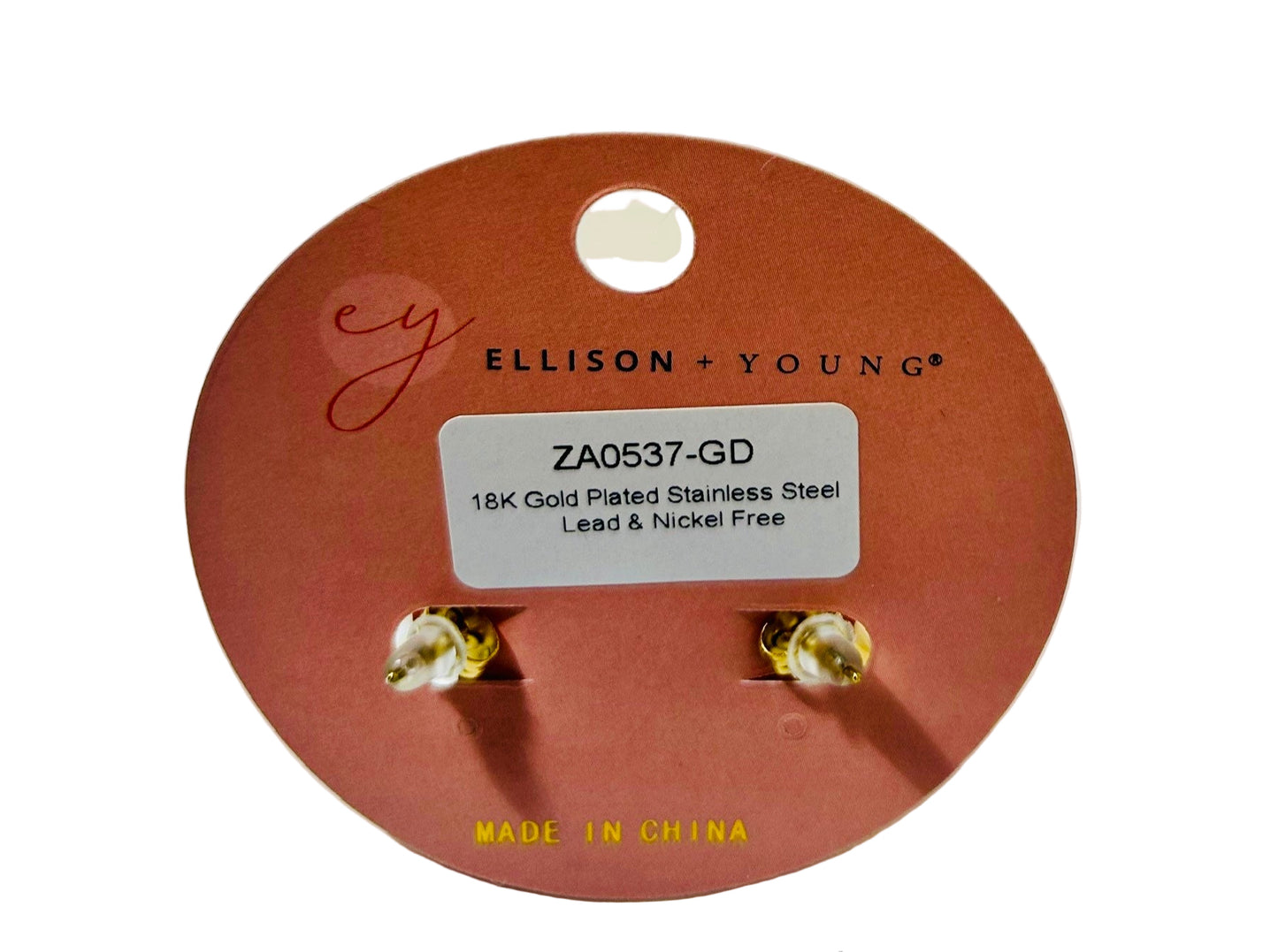 J: Statement Hollow Teardrop Stud Earrings