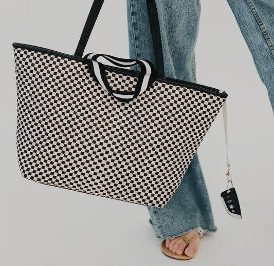HB: Woven Tiffany Organizer Tote Bag