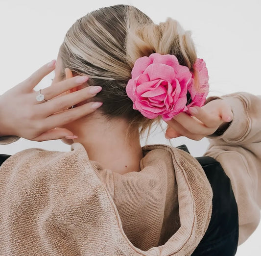 Hair Accessories: Blooming Rose Hair Claw Clip