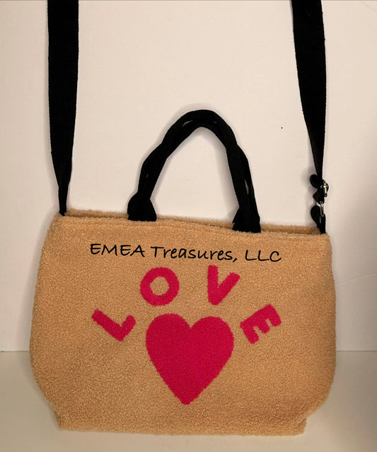 HB: Happy & Lovely Crossbody Tote - Love
