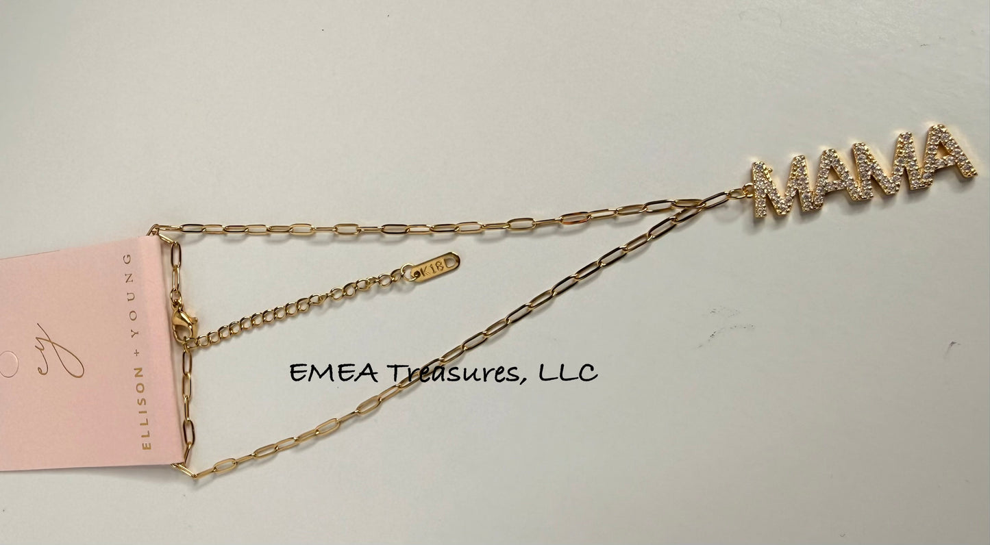 J: Mama Drop Pendant Necklace