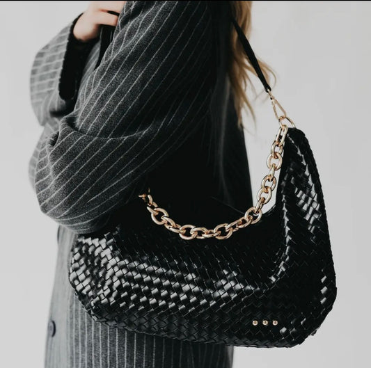 HB: Sienna Slouchy Woven Shoulder Bag