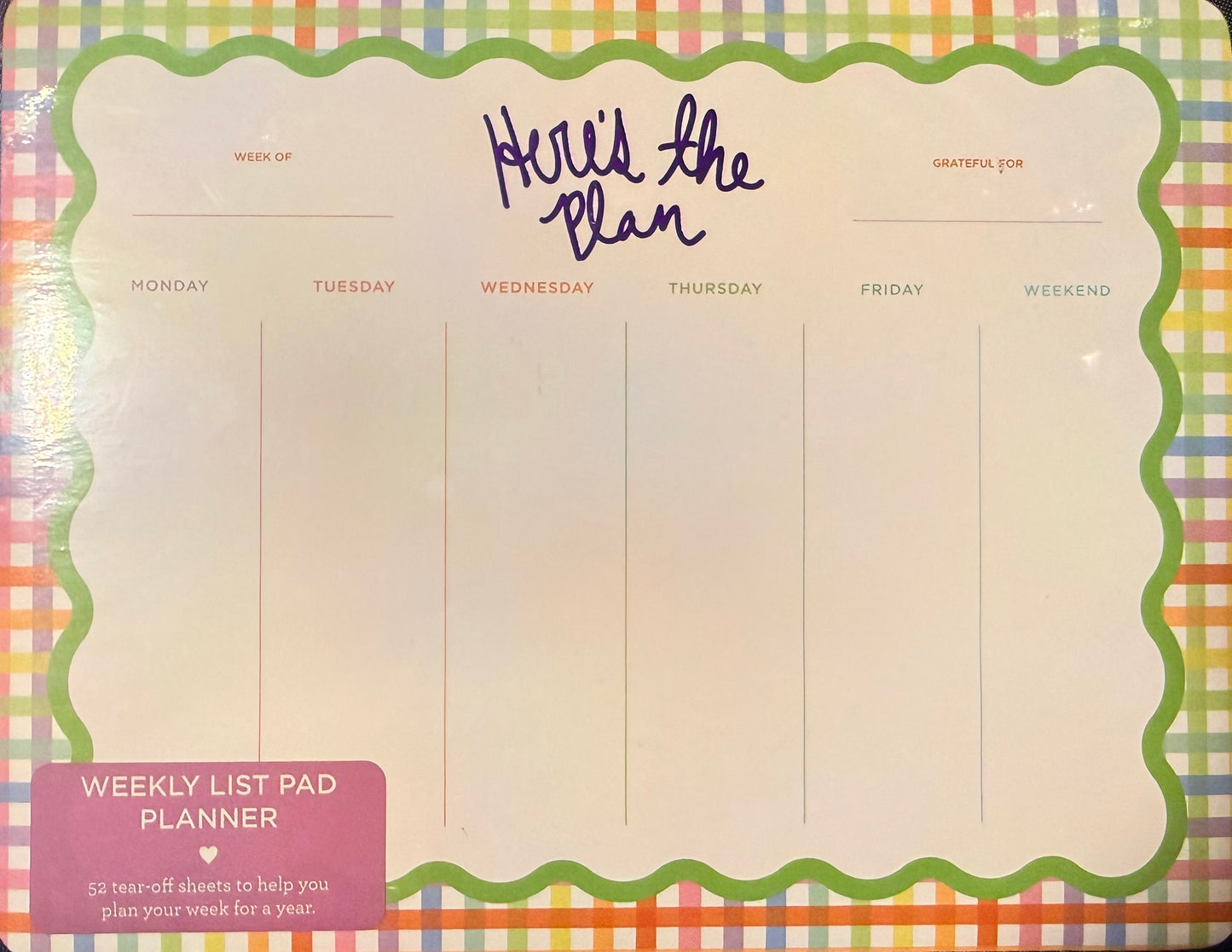 ST: Here’s The Plan Weekly Planner