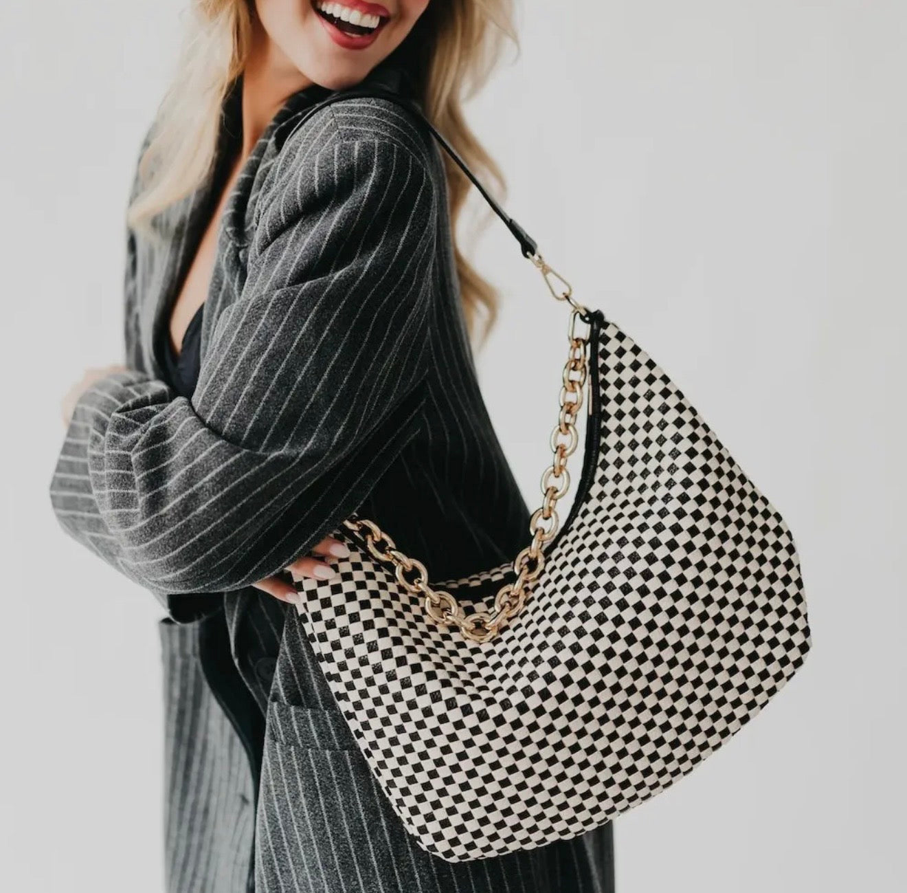 HB: Sienna Slouchy Woven Shoulder Bag