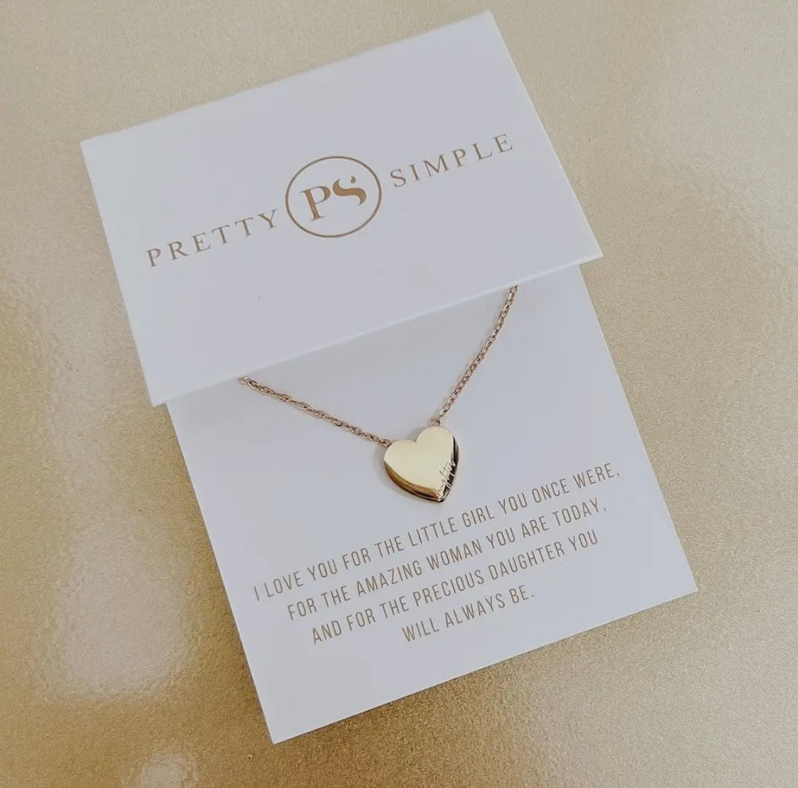 J: Sweet Heart Gift Necklace