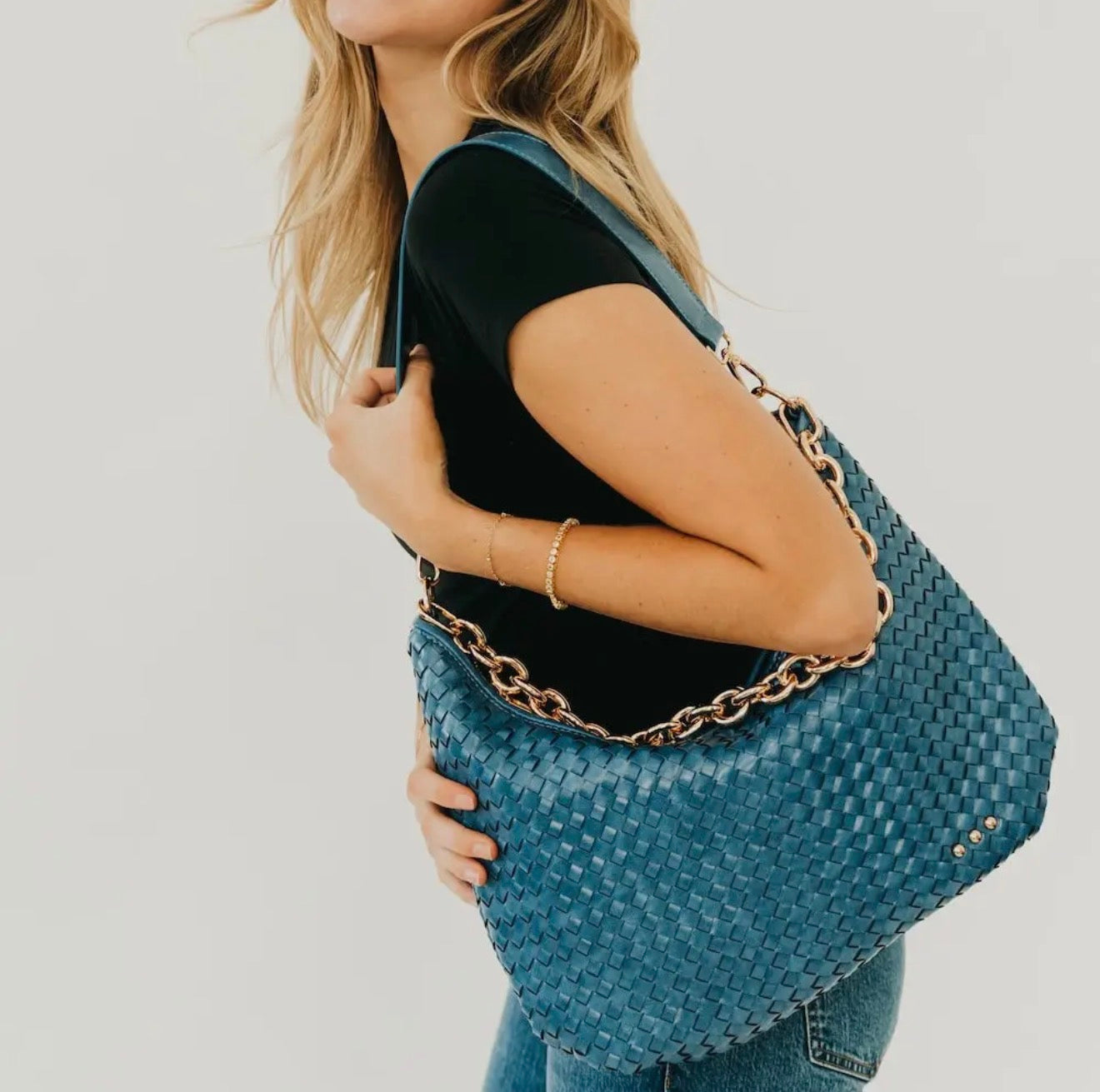 HB: Sienna Slouchy Woven Shoulder Bag