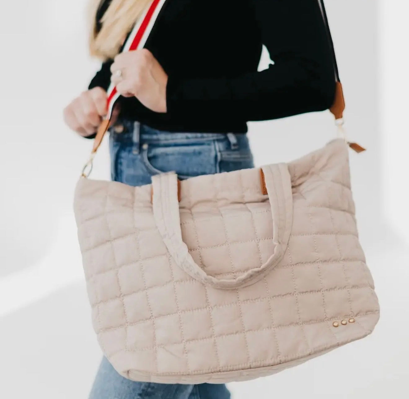 T: Day Dreamer Quilted Tote Bag