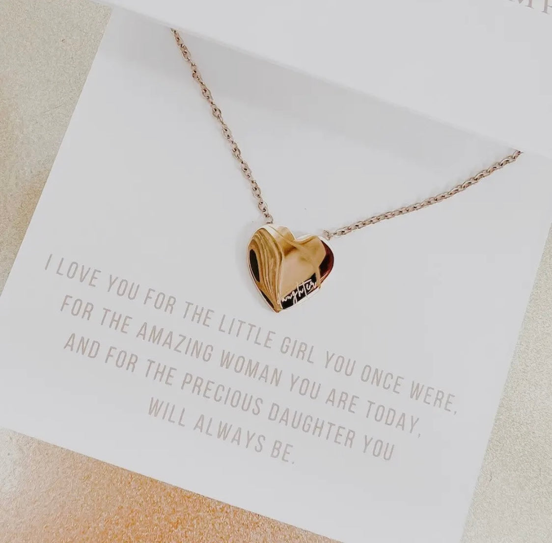 J: Sweet Heart Gift Necklace