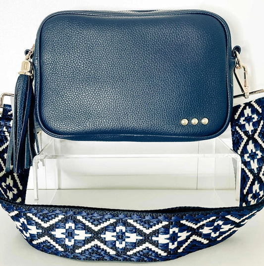 HB: Willow Camera Crossbody Bag - Navy