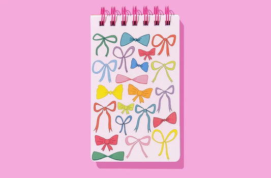 ST: Small Colorful Bows Spiral Top Notebook