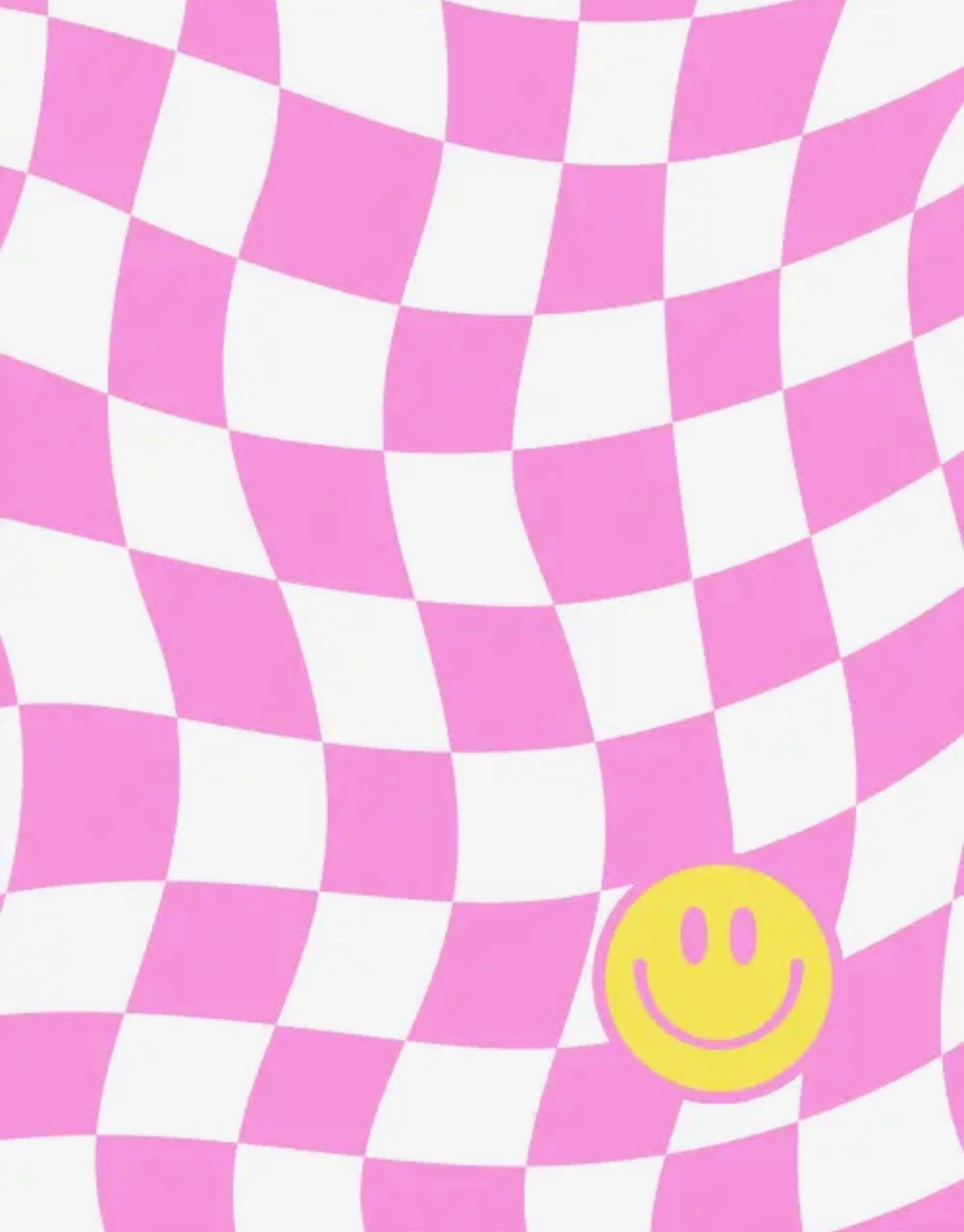 Wavy Check Butter Soft Throw Blanket - Pink
