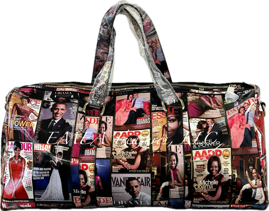 Fashion Magazine Obamas Weekender Bag Multi-color Patent