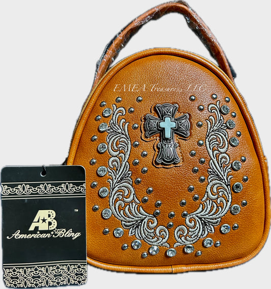 American Bling Mini Backpack - Brown