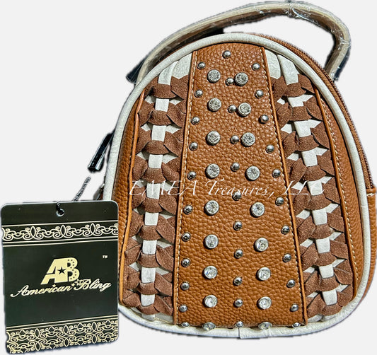 American Bling Mini Backpack - Brown2
