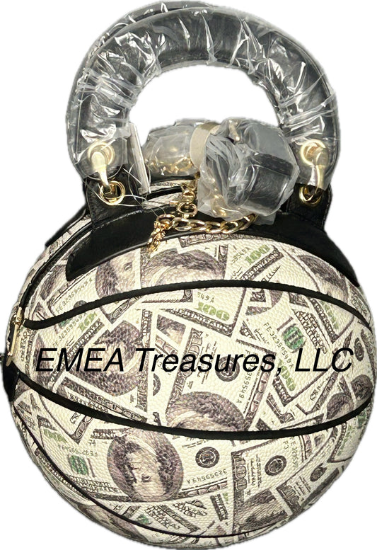 G- Basketball Handbag - Money Print