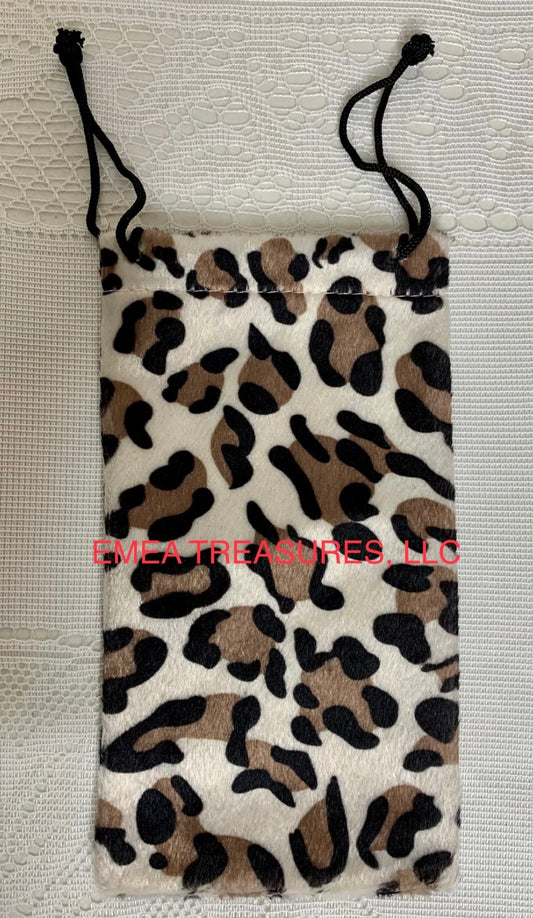 Accessories - Fashion Leopard Print Sunglasses Pouch