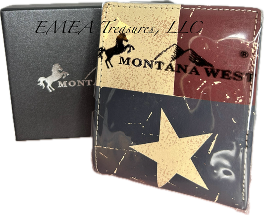 Montana West Patriotic Collection Men’s Wallet - Red